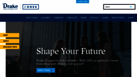 What Drake.edu website looks like in 2024 