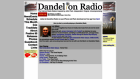 What Dandelionradio.com website looks like in 2024 