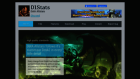 What D1stats.ru website looks like in 2024 
