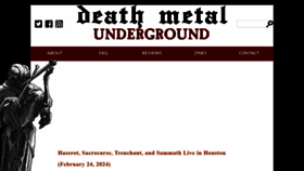 What Deathmetal.org website looks like in 2024 