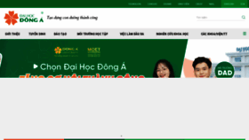 What Donga.edu.vn website looks like in 2024 