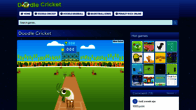 What Doodlecricket.io website looks like in 2024 