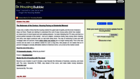 What Doctorhousingbubble.com website looks like in 2024 
