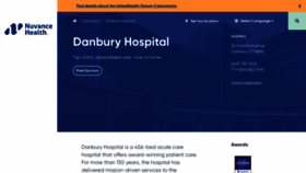 What Danburyhospital.org website looks like in 2024 