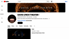 What Davidlynch.com website looks like in 2024 