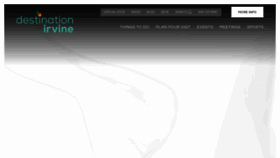 What Destinationirvine.com website looks like in 2024 