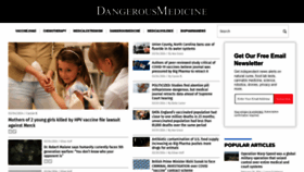 What Dangerousmedicine.com website looks like in 2024 