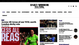 What Dailymirrornewstoday.com website looks like in 2024 