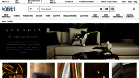 What Donghia.com website looks like in 2024 