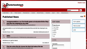 What Doctorbookmark.com website looked like in 2011 (12 years ago)
