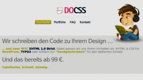 What Docss.de website looked like in 2011 (12 years ago)