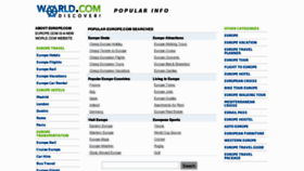 What Europe.com website looked like in 2011 (12 years ago)