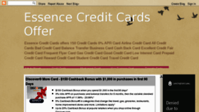 What Essencecreditcardsoffer.com website looked like in 2011 (12 years ago)
