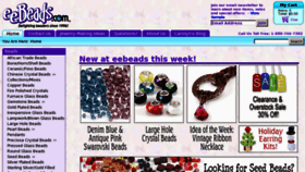 What Eebeads.com website looked like in 2011 (12 years ago)