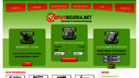 What Epaynigeria.net website looked like in 2012 (12 years ago)