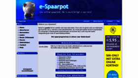 What E-spaarpot.nl website looked like in 2012 (12 years ago)