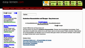 What Easy-lernen.com website looked like in 2012 (12 years ago)