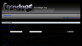 What Encodage.org website looked like in 2012 (12 years ago)