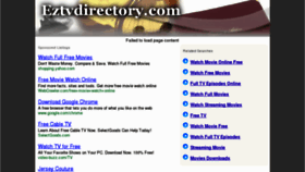 What Eztvdirectory.com website looked like in 2012 (12 years ago)