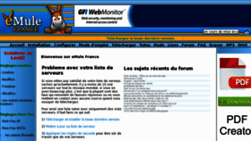What Emule-france.com website looked like in 2012 (12 years ago)