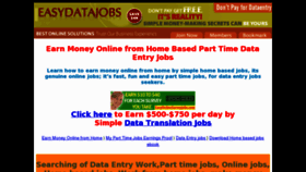 What Easydatajobs.com website looked like in 2012 (12 years ago)