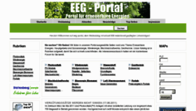 What Eeg-portal.de website looked like in 2012 (11 years ago)