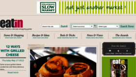 What Eat-in.co.za website looked like in 2012 (11 years ago)
