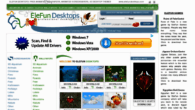 What Elefun-desktops.com website looked like in 2012 (11 years ago)
