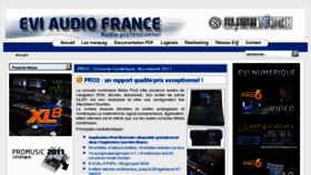 What Eviaudio.fr website looked like in 2012 (13 years ago)