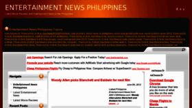 What Entertainmentnewsph.com website looked like in 2012 (11 years ago)