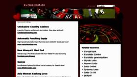 What Eurojacpot.de website looked like in 2012 (11 years ago)
