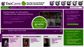What Esocams.de website looked like in 2012 (11 years ago)