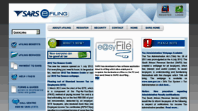 What Efiling.co.za website looked like in 2012 (11 years ago)