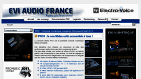 What Eviaudio.fr website looked like in 2012 (13 years ago)