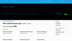 What Elfineer.cz website looked like in 2012 (11 years ago)
