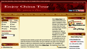 What Enjoychinatour.com website looked like in 2011 (13 years ago)