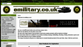 What Emilitary.co.uk website looked like in 2012 (11 years ago)