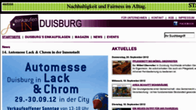 What Einkaufen-in-duisburg.de website looked like in 2012 (11 years ago)