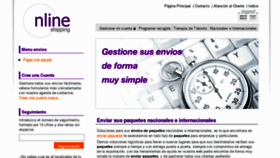 What Enviar-paquete.com website looked like in 2012 (11 years ago)