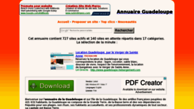 What En-guadeloupe.net website looked like in 2012 (11 years ago)
