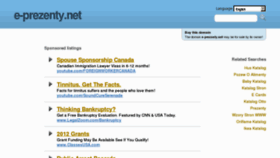 What E-prezenty.net website looked like in 2012 (11 years ago)
