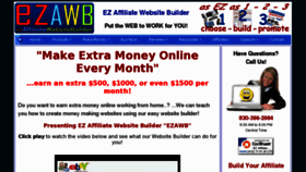 What Ezaffiliatewebsitebuilder.com website looked like in 2012 (11 years ago)
