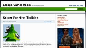 What Escapegamesroom.com website looked like in 2012 (11 years ago)