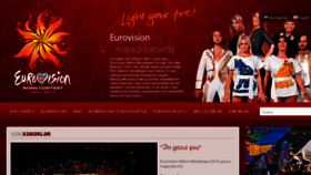 What Eurovision.az website looked like in 2012 (11 years ago)