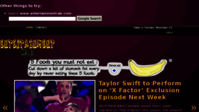 What Entertainmentcab.com website looked like in 2012 (11 years ago)