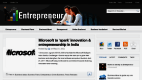 What Entrepreneur.in website looked like in 2012 (11 years ago)
