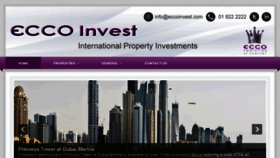 What Eccoinvest.com website looked like in 2012 (11 years ago)