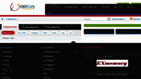 What Exmemory.com website looked like in 2012 (11 years ago)