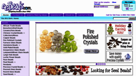 What Eebeads.com website looked like in 2012 (11 years ago)