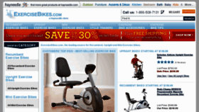 What Exercisebikes.com website looked like in 2012 (11 years ago)